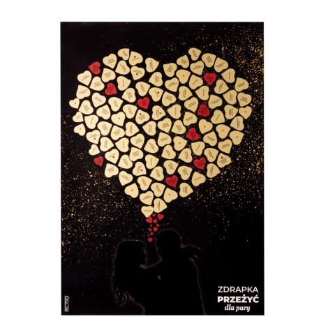 Zdrapka Przeżyć dla Pary Dwojga prezent Walentynki