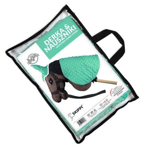 Derka i nauszniki Skippi dla Hobby Horse - miętowa - uniwersalny rozmiar