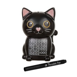 Skarbonka wykreślanka Kotek - wyzwanie cel 1000 - prezent edukacyjny