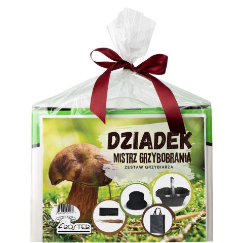 Zestaw Grzybiarza dla Dziadka - Dziadek Mistrz Grzybobrania - Dzień Dziadka