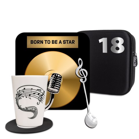 Zestaw Prezentowy dla Muzyka - Mikrofon - 18 urodziny - dla wokalisty