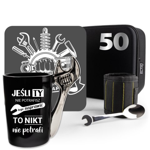 Zestaw Prezentowy dla Złotej Rączki - 50 urodziny - dla majsterkowicza