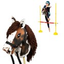 Zestaw Skippi - Hobby Horse Gniado - srokaty i przeszkoda do skakania 135 cm