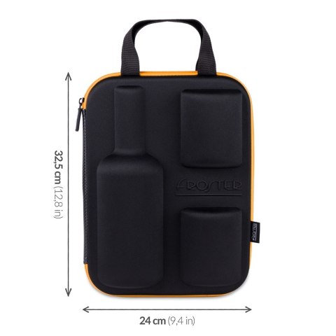 Etui na whisky ze szklankami Who cares męża niego