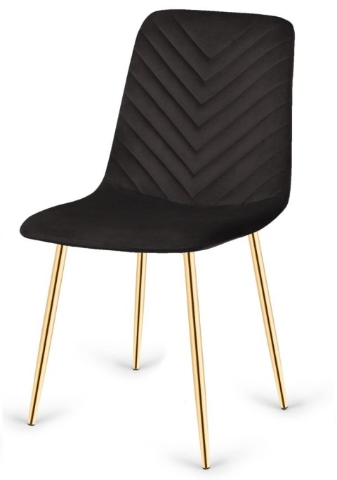 Krzesła tapicerowane TRIO VELVET GOLD zestaw 4 sztuk kolory do wyboru