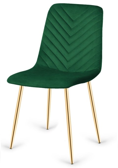 Krzesła tapicerowane TRIO VELVET GOLD zestaw 4 sztuk kolory do wyboru