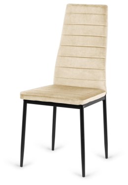 Krzesło tapicerowane VALVA LINE VELVET BEIGE
