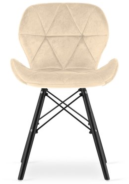 Krzesło tapicerowane VASTO CREAM VELVET SMOKE