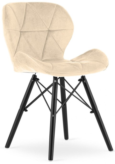 Krzesło tapicerowane VASTO CREAM VELVET SMOKE