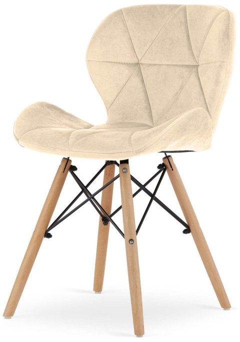 Krzesło tapicerowane VASTO CREAM VELVET