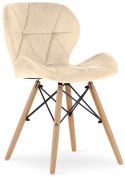 Krzesło tapicerowane VASTO CREAM VELVET