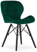 Krzesło tapicerowane VASTO GREEN FOREST VELVET SMOKE