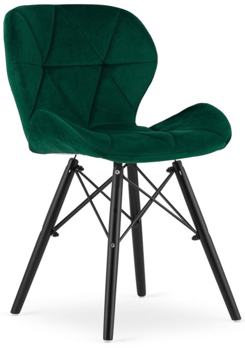Krzesło tapicerowane VASTO GREEN FOREST VELVET SMOKE