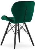 Krzesło tapicerowane VASTO GREEN FOREST VELVET SMOKE