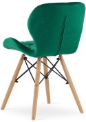 Krzesło tapicerowane VASTO GREEN VELVET