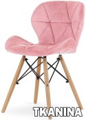 Krzesło tapicerowane VASTO PINK VELVET