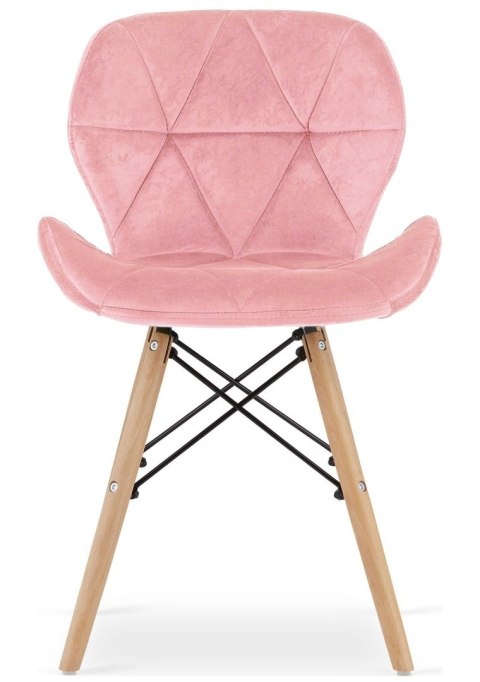 Krzesło tapicerowane VASTO PINK VELVET