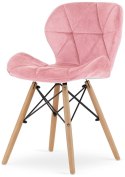 Krzesło tapicerowane VASTO PINK VELVET