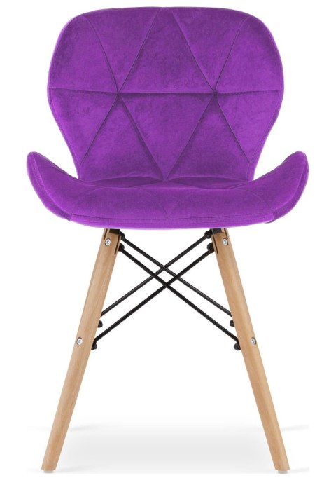 Krzesło tapicerowane VASTO PURPLE VELVET
