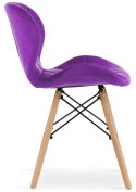 Krzesło tapicerowane VASTO PURPLE VELVET