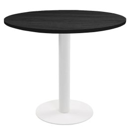 Stół okrągły VICTORY BLACK WOOD 70 cm MILK