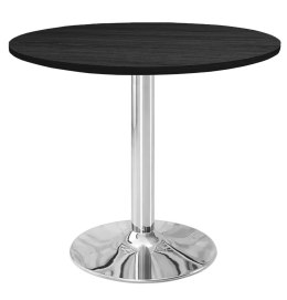 Stół okrągły VICTORY BLACK WOOD 70 cm SILVER