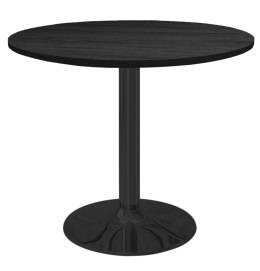 Stół okrągły VICTORY BLACK WOOD 70 cm SMOKE