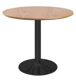 Stół okrągły VICTORY DARK WOOD 70 cm SMOKE