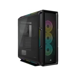 Corsair | Inteligentna obudowa ze szkłem hartowanym | iCUE 5000T RGB | Okno boczne | Czarny | Mid-Tower | Zasilacz w zestawie Ni