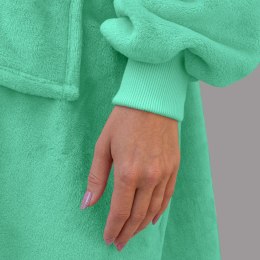 Bluzair Bluza Koc Oversize z Kapturem Polska Mięta