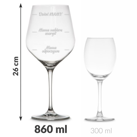 Gigantyczny Kieliszek diVinto dla Mamy - prezent dla mamy - na dzień matki