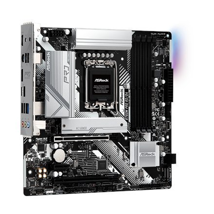 ASRock | B760M PRO RS/D4 | Rodzina procesorów Intel | Gniazdo procesora LGA1700 | DDR4 DIMM | Obsługiwane interfejsy dysków twar