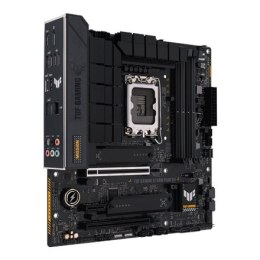Asus | TUF GAMING B760M-PLUS D4 | Rodzina procesorów Intel | Gniazdo procesora LGA1700 | DDR4 DIMM | Gniazda pamięci 4 | Obsługi