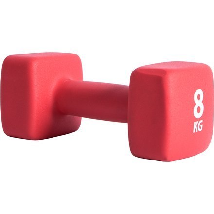 Dumbbells Pure2Improve | Czerwony | Neopren | 8 kg | Idealny do Ćwiczeń w Domu | Profesjonalne Hantle aerobikowe z miękką, antyp