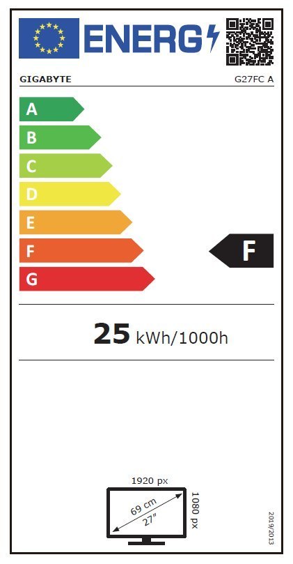 Gigabyte | G27FC A | 27 " | VA | FHD | 1920 x 1080 pikseli | 16:9 | 1 ms | 250 cd/m² | Czarny | Porty HDMI w ilości 2 | 165 Hz