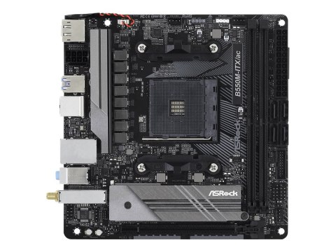 ASRock B550M-ITX/AC | Processor family AMD | Processor socket AM4 | DDR4 | Supported hard disk drive interfaces SATA, M.2 | Numb