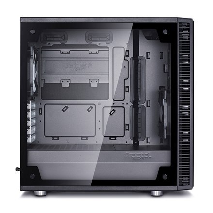 Fractal Design | Define Mini C TG | FD-CA-DEF-MINI-C-BK-TG | Side window | Left side panel - Tempered Glass | Black | Micro ATX