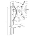 Logilink BP0048 TV wall mount, 32"-55", w/ support shelf Logilink