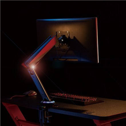 Logilink | Uchwyt biurkowy | Pochylenie, obrót, regulacja poziomu, obrót | 17-32 " | Maksymalna waga (udźwig) 8 kg | Czarny/czer