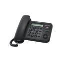 Panasonic | Corded | KX-TS560FXB | Built-in display | Caller ID | Black | 190 X 196 X 95 mm | Phonebook capacity 50 entries | 58
