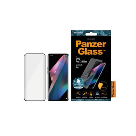 PanzerGlass | Ochraniacz ekranu - szkło | OPPO Find X3 PRO | Szkło hartowane | Czarny | Przezroczysty