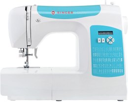 Singer | C5205-TQ | Sewing Machine | Number of stitches 80 | Number of buttonholes 1 | White/Turquoise