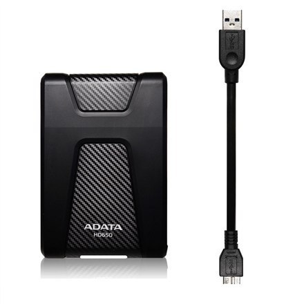 ADATA | HD650 | 2000 GB | 2,5 " | USB 3.1 (wstecznie kompatybilny z USB 2.0) | Czarny | 1.Kompatybilność z określonymi urządzeni